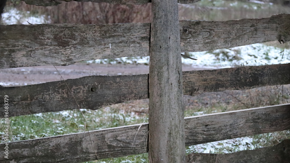 wooden fence