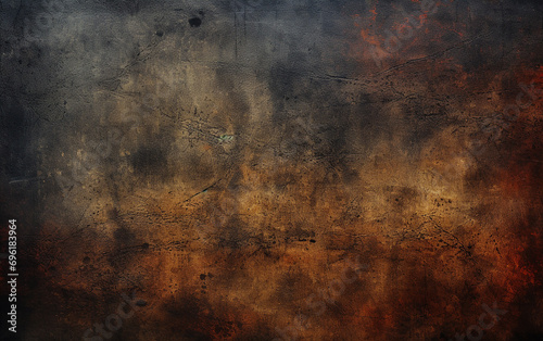Grunge Symphony  Dark Texture with Scratches and Stains