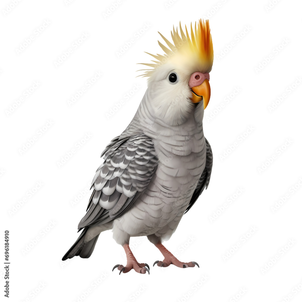 Cockatiel isolated on transparent background Cockatiel isolated on transparent background