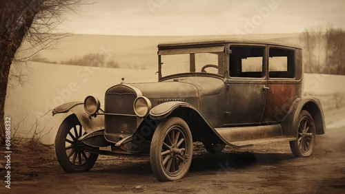 Obraz  z motywem old vintage car, antique  
