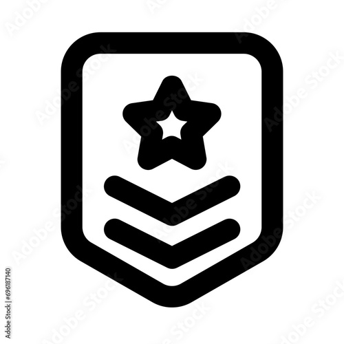 Military Rank Line UI Icon