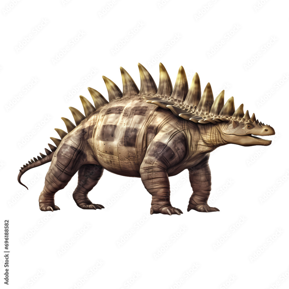 Fototapeta premium Stegosaurus dinosaur isolated on transparent background