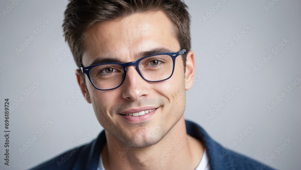 Youthful Smiles and Fashionable Glasses in a Casual Urban Setting. Generative AI