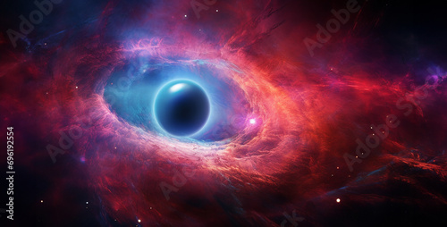 ultra-vibrant ultra-HD glossy glittering Helix Nebula