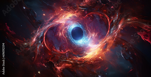background with space, ultra-vibrant ultra-HD glossy glittering Helix Nebula