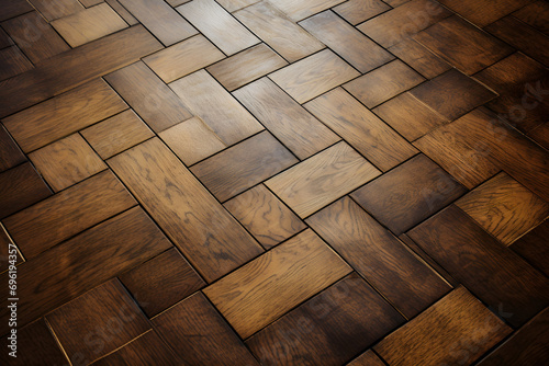 wooden parquet floor texture background photo