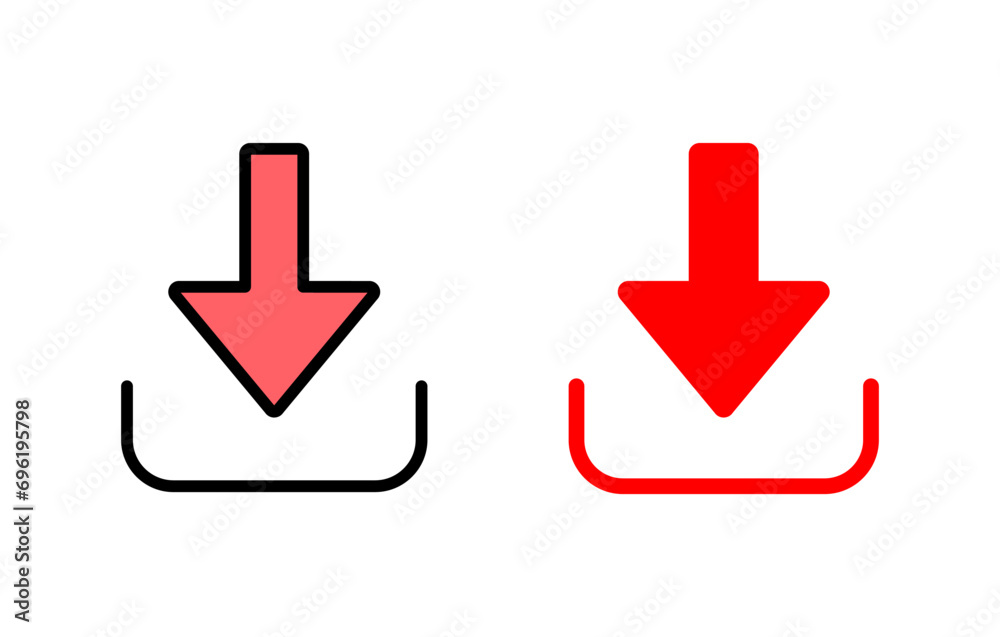 Download icon set illustration. Download sign and symbol Download icon set illustration. Download sign and symbol