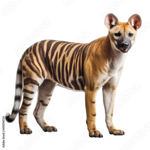 Thylacine Tasmanian tiger isolated on transparent background © feng