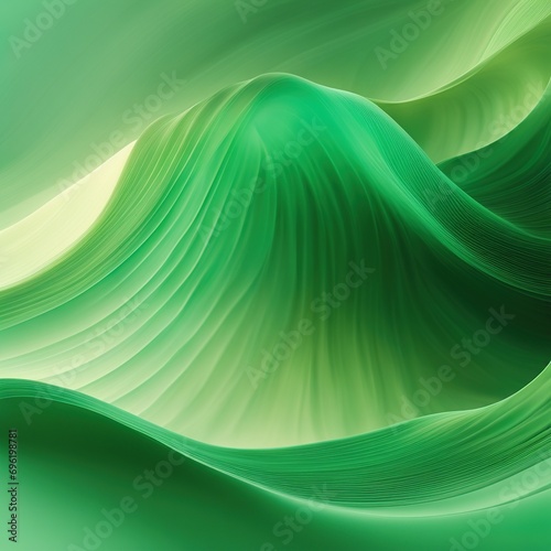 Emerald Wave Green Abstract Texture Background