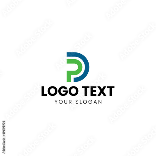 PD Logo wordmark Design Vector modern