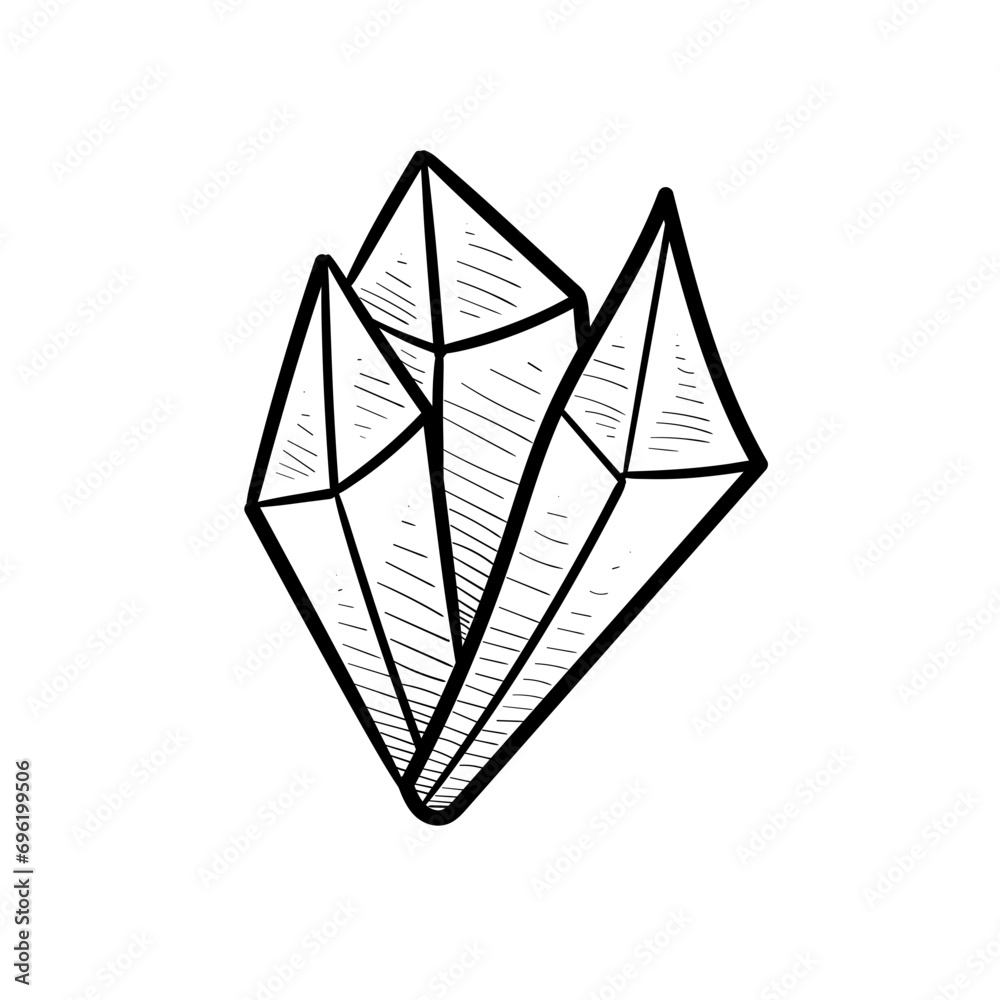 gemstone handdrawn illustration gemstone handdrawn illustration