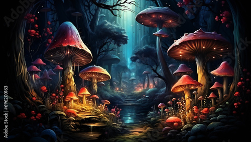 Fantasy Wonderland fairytales magical forest Mystic Mushroom Haven at Duske