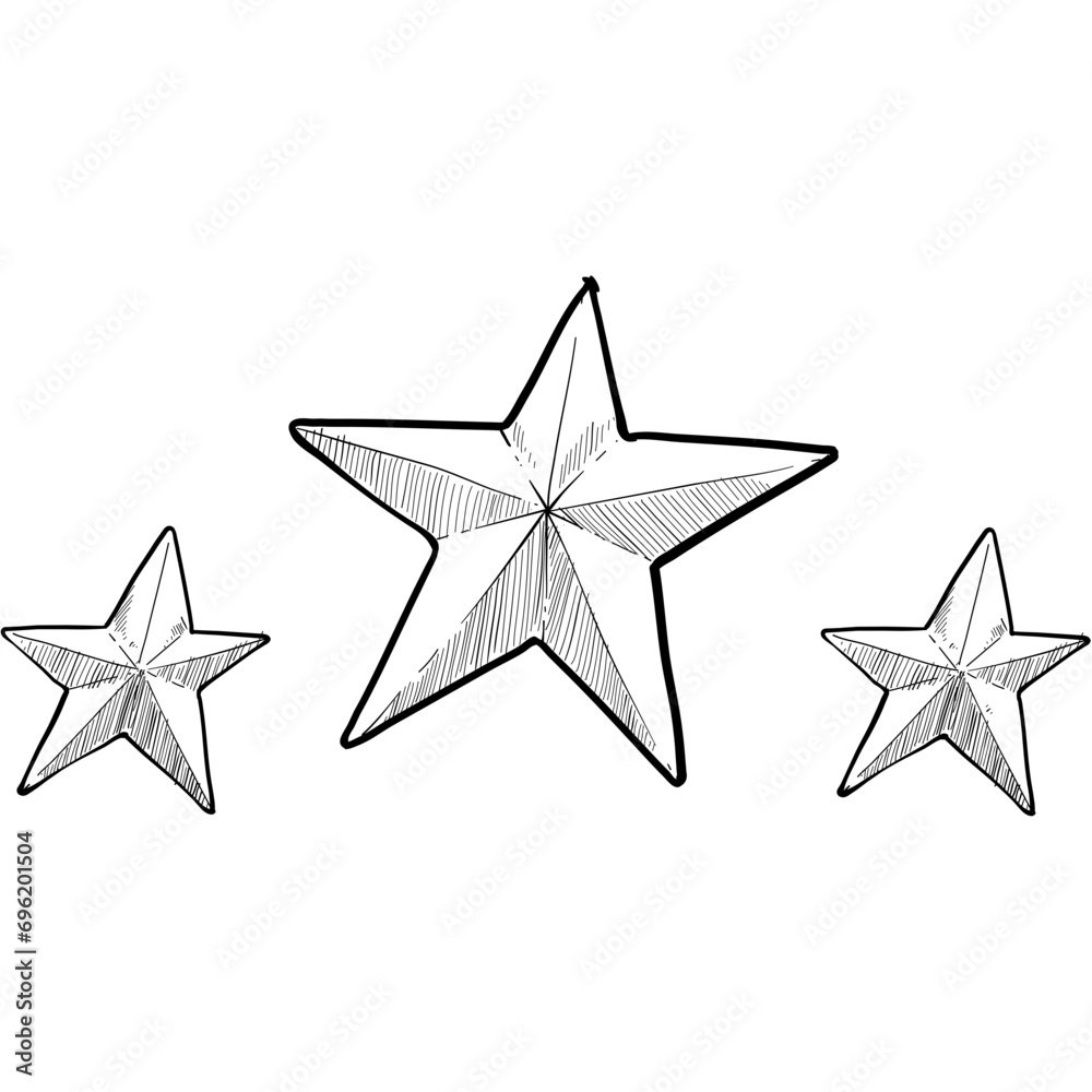 Obraz premium star handdrawn illustration