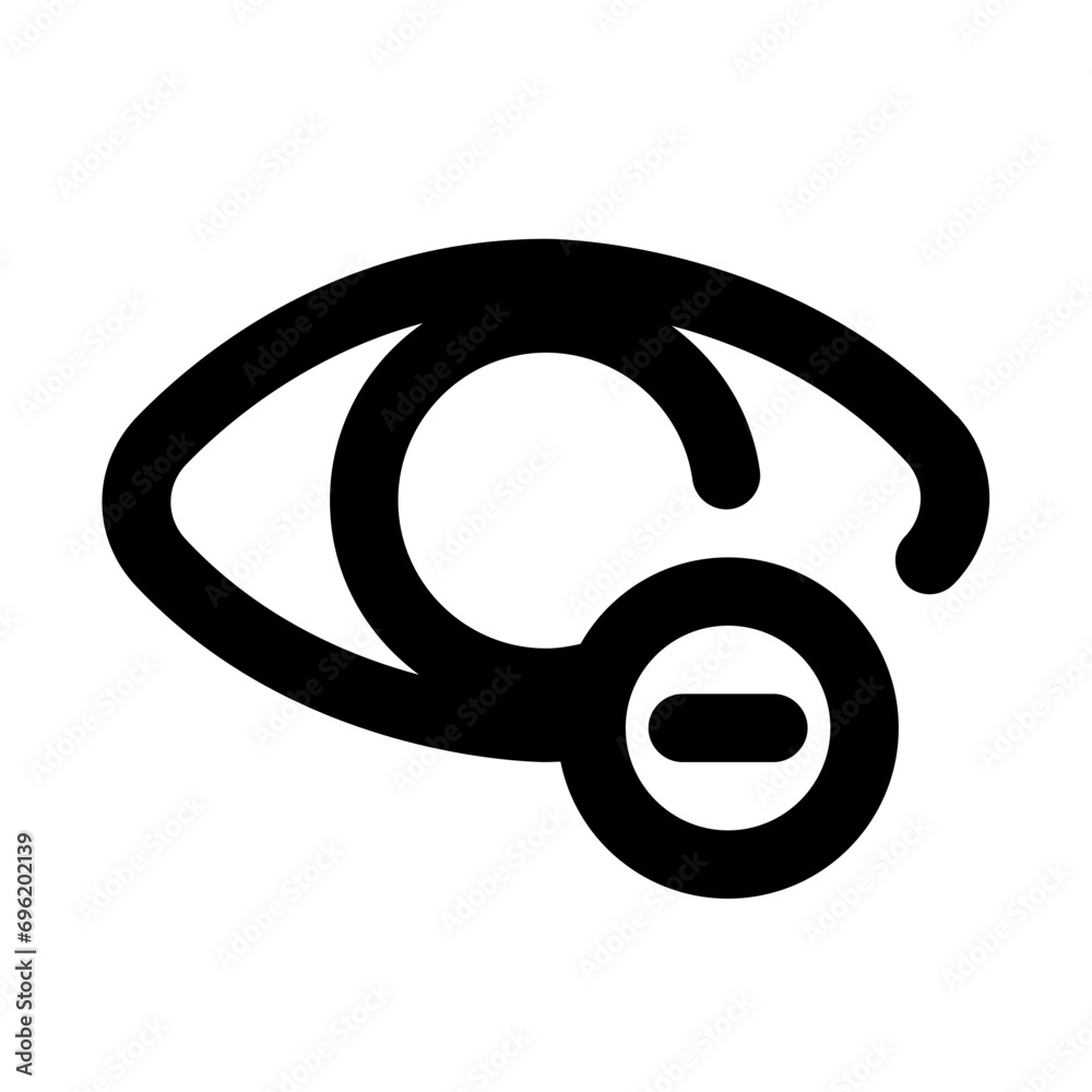 Myopia Line UI Icon Myopia Line UI Icon