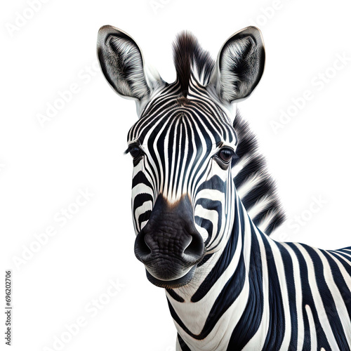 zebra isolated on transparent background