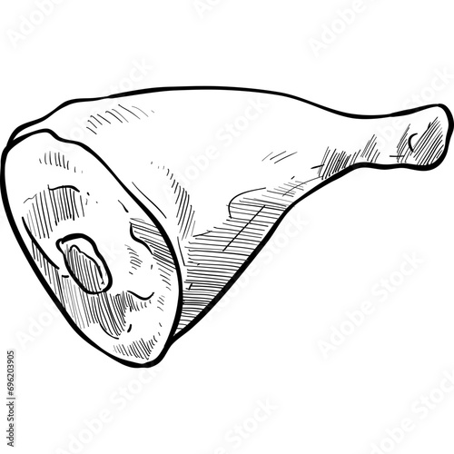 meat handdrawn illustration