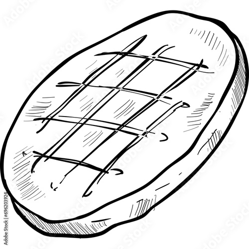 meat handdrawn illustration