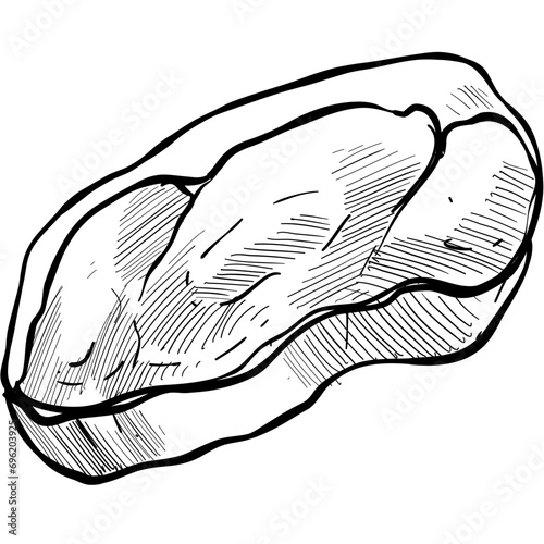 meat handdrawn illustration