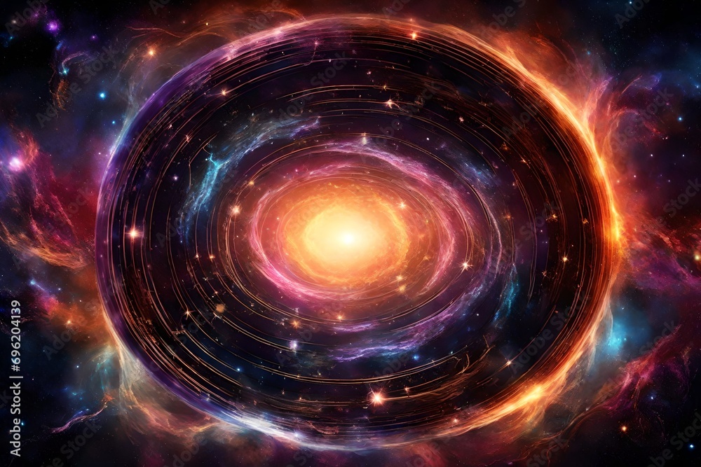 space black and colorful holes in the space with different planets in the space abstract background space black and colorful holes in the space with different planets in the space abstract background