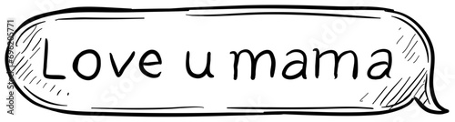 love conversation handdrawn illustration