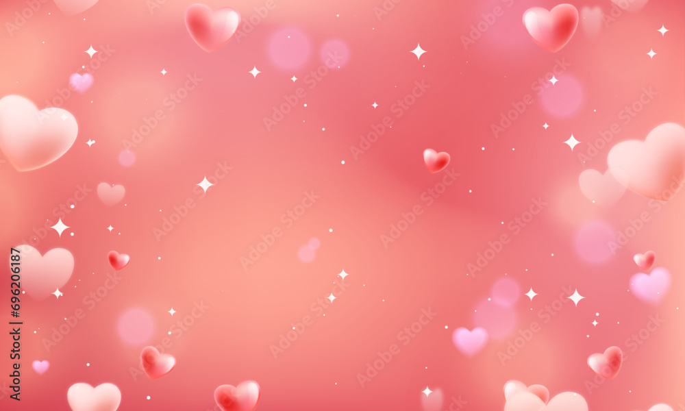 Vector blurred valentine's day background design Vector blurred valentine's day background design