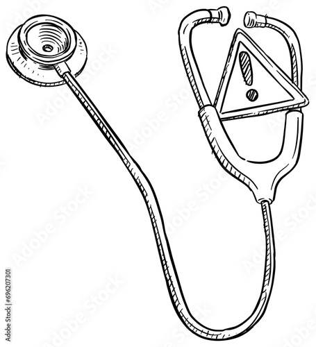 diagnosis handdrawn illustration