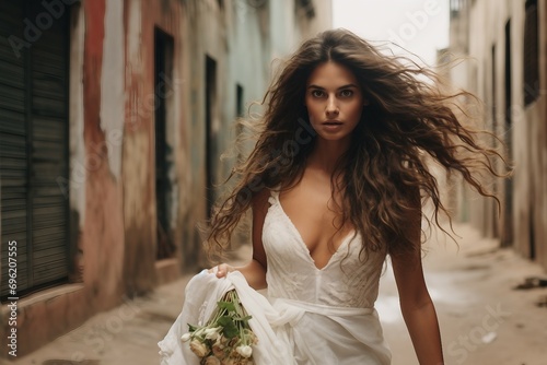 Walking Paraguay Bride to Camera