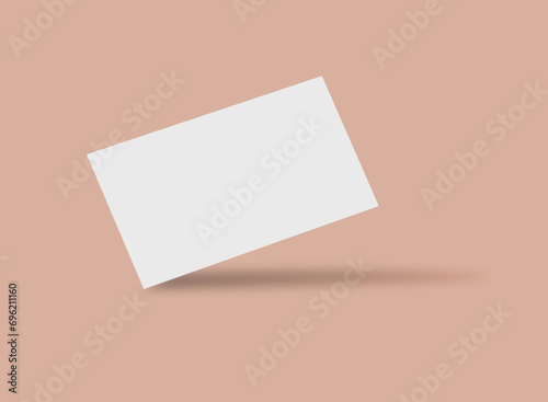 One sided Business Card Blank Mockup.