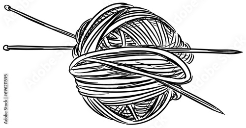 thread handdrawn illustration photo