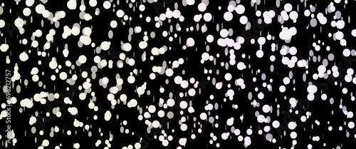 Vector falling snow isolated on a black background  snowfall at night  falling snow down on the black background.