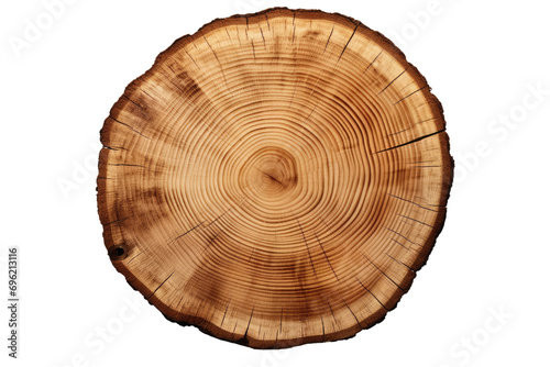 The Brown Wood Rings Isolated On Transparent Background