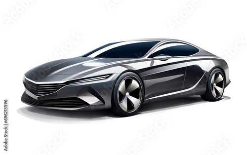 The Aesthetic Appeal of Luxury Cars with Sleek Designs Isolated on Transparent Background PNG. © Faizan