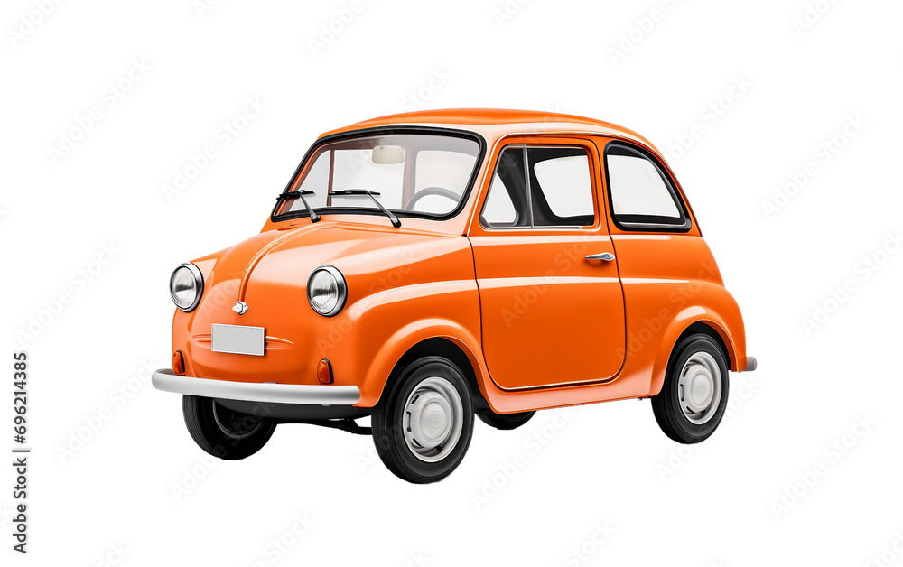 Revolutionizing Urban Commuting with the Microcar Isolated on Transparent Background PNG.