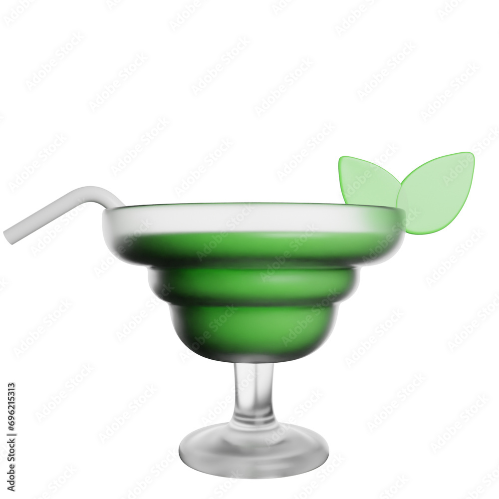 Cocktail Drink Juice 3D Renderin Icon Illustration Cocktail Drink Juice 3D Renderin Icon Illustration