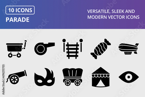 Parade Glyph Icons Set