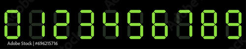 digital numbers icon vector design