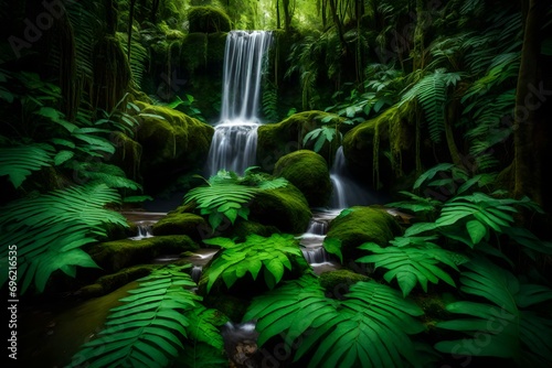 waterfall in the jungle © Nazia