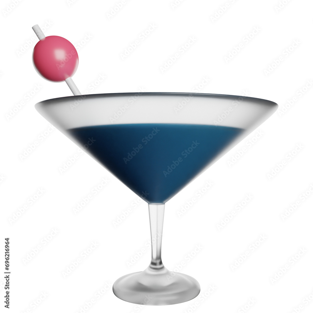 Cocktail Drink Juice 3D Renderin Icon Illustration Cocktail Drink Juice 3D Renderin Icon Illustration