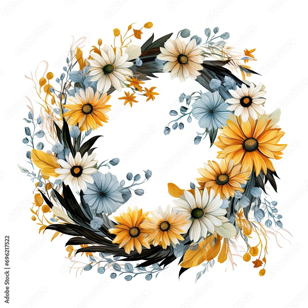 Flower Circle Illustrations
