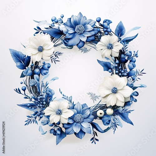 Blue Flower Crown photo