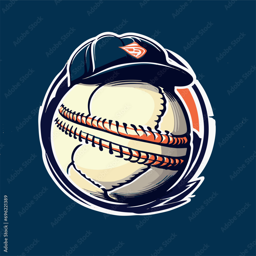 vector illustration logo of baseball ball vector illustration logo of baseball ball