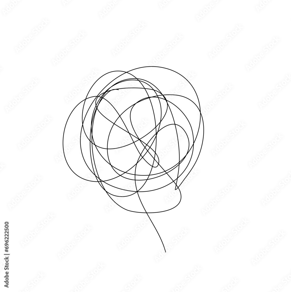 thoughts get confused, chaos in the head, abstract state of depression. thoughts get confused, chaos in the head, abstract state of depression.