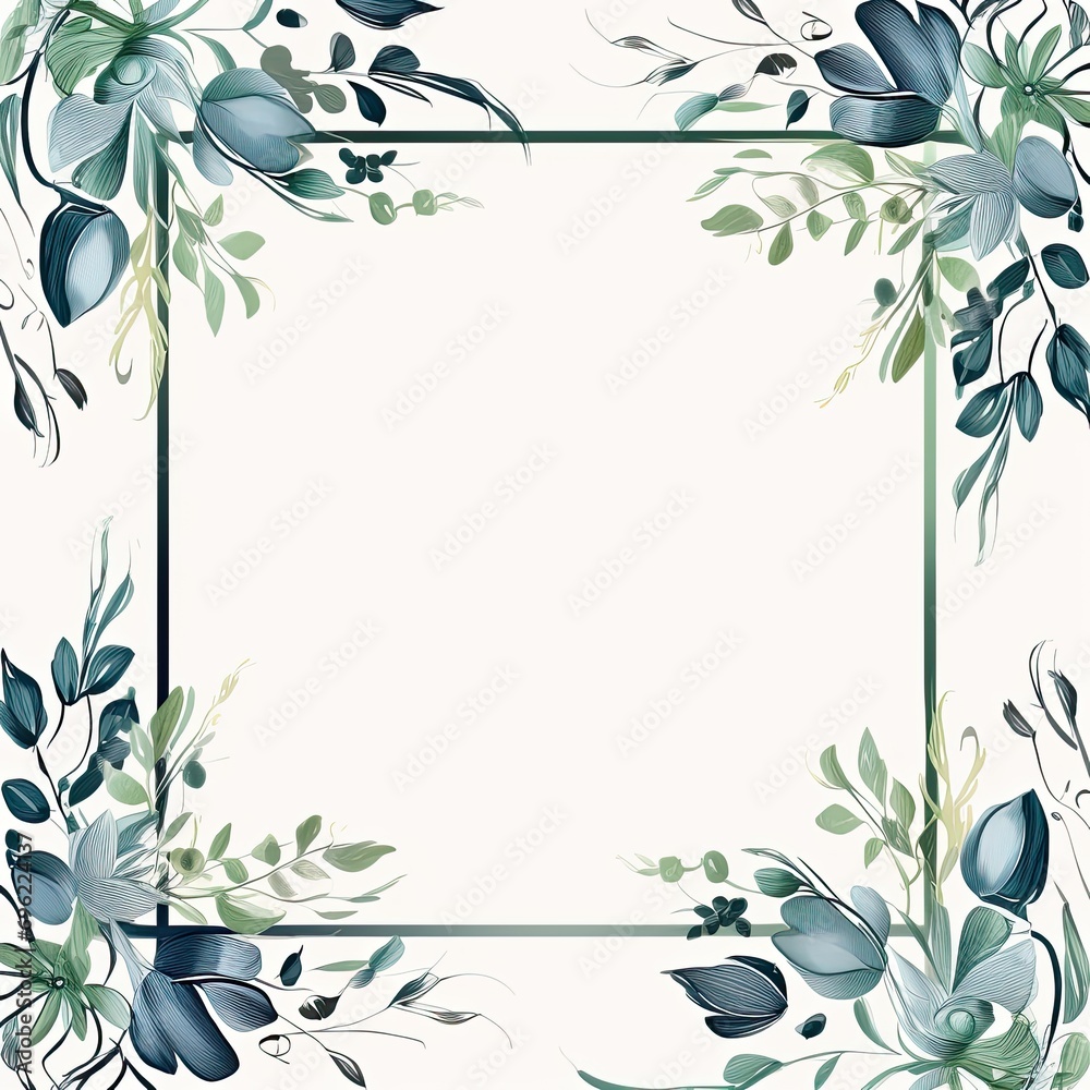 Flower-filled border for photos