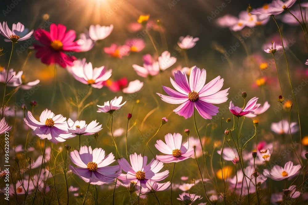pink flowers in the garden