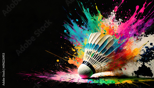 Flashy shuttlecock