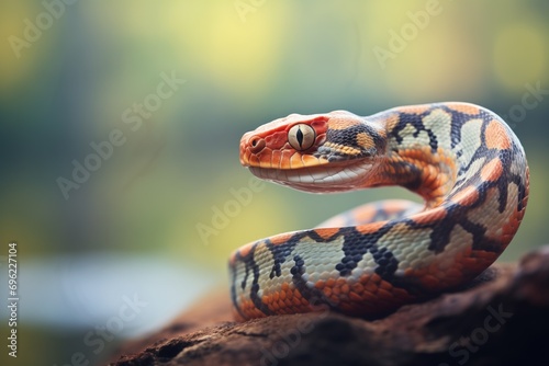 side profile of a viper in habitat