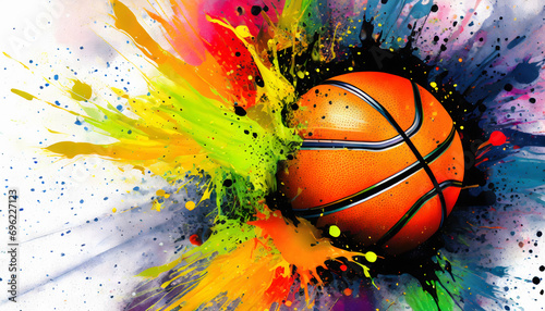 Flashy basketball © PRILL Mediendesign