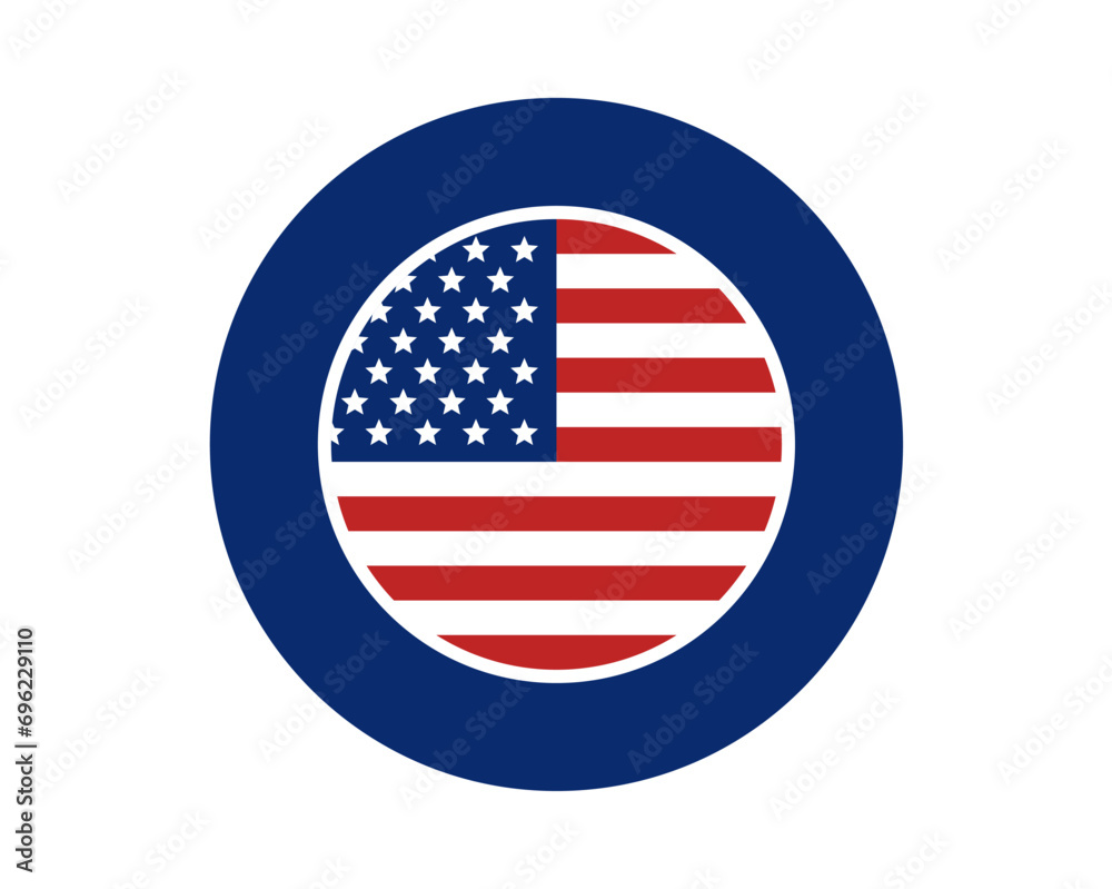 American flag button American flag button