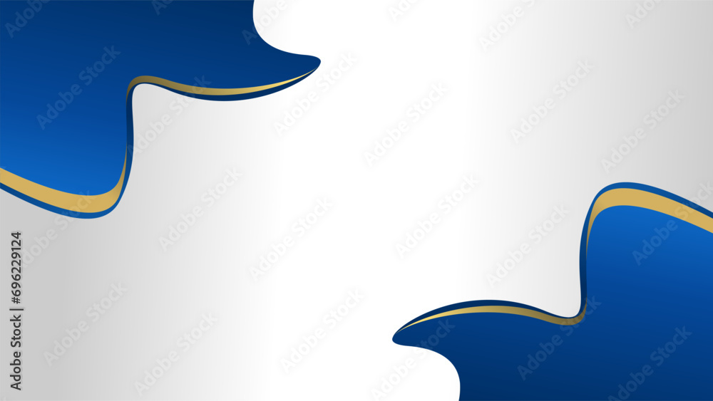 Silver background with gold blue abstract shapes. Modern silver blue background Silver background with gold blue abstract shapes. Modern silver blue background