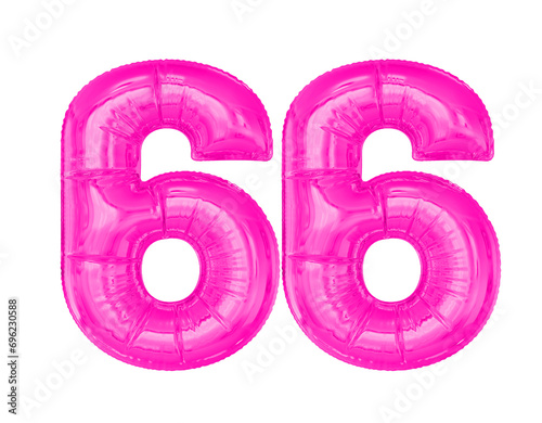 Pink Balloon Number 66